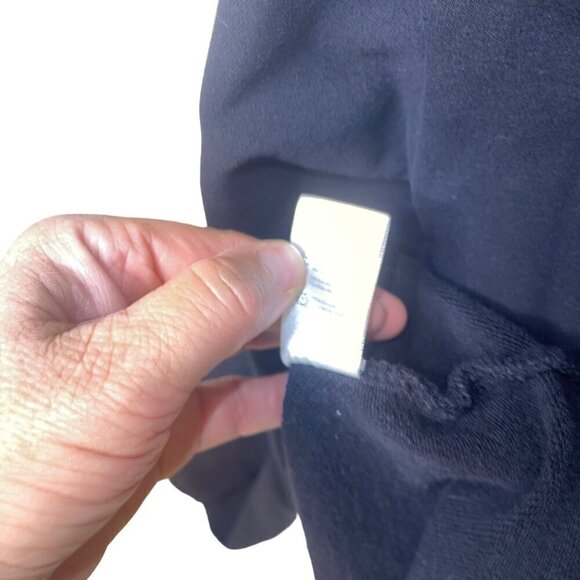 Chaser Womens Sweatshirt Size XL Black Knit Long Sleeve Crew Neck Cotton - Picture 6 of 8